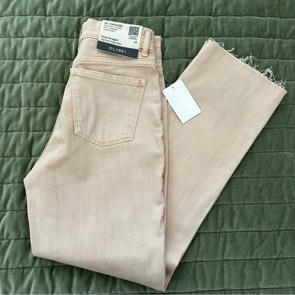 DL1961 Beige Pink Denim Jeans